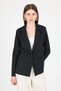 Black Striped Single Button Blazer Jacket 4594A - 2