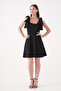 Crepe Fabric Lycra Strapless Neckline A-Line Flared Cutout Women's Evening Dress 2030 - 6
