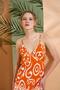 Women's Orange Dress 27012 - 3