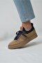 Darian Model Genuine Leather Handmade Brown Men's Knitwear Sneaker Shoes - 2