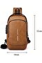 YU WELL Multifunctional Anti-Theft Cross Body Sling Bag with USB Charging Waterproof Backpack for Tr - 4