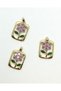 Gold Color Steel Chain Necklace – 30X18 mm Oval Pendant – Flower and Pearl Detailed Design - 3