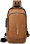 YU WELL Multifunctional Anti-Theft Cross Body Sling Bag with USB Charging Waterproof Backpack for Tr - 2