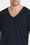 Men's V-Neck Viscose Oval Cut Basic T-Shirt - 2