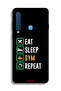 غطاء حماية لهاتف Samsung Galaxy A9 (2018) Eat Sleep Gym Repeat