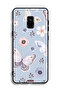 Samsung Galaxy A8 Plus (2018) Protective Case Cover Butterflies And Flowers