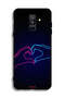 Samsung Galaxy A6 Plus (2018) Protective Case Cover Touching Hand Making Heart