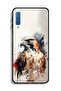غطاء حماية لهاتف Samsung Galaxy A7 (2018) بتصميم فن النسر التجريدي