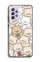 Samsung Galaxy A72 5G Protective Case Cover Bears Pattern