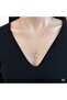 Fantastic Necklace with Moon Figure Steel Silver Necklace 45cm - 2