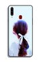 Samsung Galaxy A20s Protective Case Cover Tie Hair With Hairband Girl Art