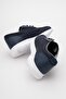 Men's Denim Shoes Blue White - 4