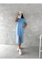 Women's Pocket Short Sleeve Regular Cutout Slit Dress - 2