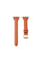 Apple Watch 41mm / 40mm / 38mm | Slim Leather Bands |Orange