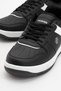 Lace-Up Men's Sports Shoes Black White - 3