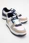 Lace-Up Men's Sports Shoes White Lacquer