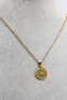 Stainless Steel Gold Colored Lotus Flower Steel Necklace, Gift Necklace (60 cm) - 4