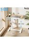 ETHU Height-Adjustable Rolling Laptop Desk, Multifunctional Overbed Table with Tilting Desktop and R - 6