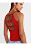10772 Knitwear Blouse with Strap Bow Detail-Red - 4