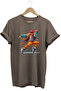Dancing Boy Dancing Boy Design Printed 100% Cotton Regular Fit Brown T-Shirt