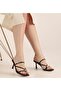 Byk Gold Stone Detailled Heel Slippers