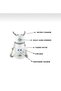 600ml Kids Water Bottle with Deer Children's Water Bottle Water Flask Bpa Free School Water Bottle with Carry Strap Sippy - 4