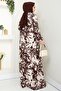 Dilşen Buttoned Woven Viscose Dress 1562 - Brown - 6