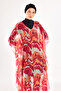 Single Pareo over Uv Protection Swimwear Kaftan 1704 Fuchsia - 5