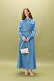 Front Buttoned Jeans Denim Dress Ice