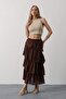 Layered Cut Long Skirt