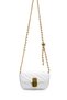 Lock Detailed Faux Leather Women's Crossbody Bag Sheldon White - 3