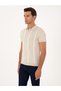 Beige Slim Fit Polo Neck Knitwear T-Shirt 50300833-Vr011 - 3