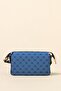 Monogram crossbody shopper bag - navy blue - 3