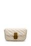 Lock Detailed Faux Leather Women's Crossbody Bag Sheldon Cream