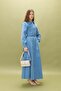 Front Buttoned Jeans Denim Dress Ice - 2