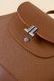 Metal Closure Backpack Brown - 4