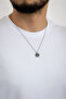 55 cm Steel Men's Necklace with Rudder Detail - 3