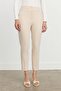Carrot Poly. Viscose Trousers Stone