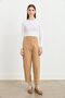 Carrot Canvas Denim Trousers Camel