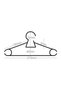 24 Pieces Lily White Plastic Children's Clothes Hanger Baby Clothes Hanger Rz-101 - 4