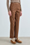 Rivet Detailed Pipe Leg Trousers Light Brown - 2