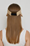 Women's Beige Straw Wide Visor Adjustable Summer Sunscreen Visor Beach and Sports Hat - 8