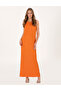Orange Regular Fit Knitted Dress 50304930-Vr051
