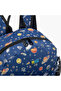 Space Print Backpack with Adjustable Straps and Zip Closure - 28x17x33 cms - 7