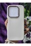 Tecno Spark 10 Compatible Matte Cream Silicone Case with Metal Camera Frame