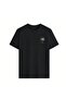 Aloha Written Palm Printed Black T-Shirt - Good Vibes Themed - 2