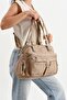 Multi-Compartment Useful Soft Leather Large Size Hand and Shoulder Bag 543