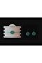 Single Design Turquoise Miyuki Bracelet and Earring Set – Handmade, Adjustable, Stylish Jewelry Set - 3