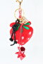 Keychain Bag Charm. Mirror Ornament. Bag Accessory.Keychain Strawberry Star Heart Rope Ball Bag Charm