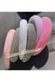 Luxury Design Fashion Wide Sponge Bombshell Crystal Stone Plated Glitter Tiara Special Occasion Crown Pink - 4
